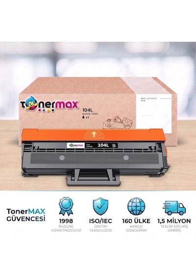 Samsung Scx-3200w Uyumlu Toner Çipli Mlt-d104l 20'li 2.500 Sayfa