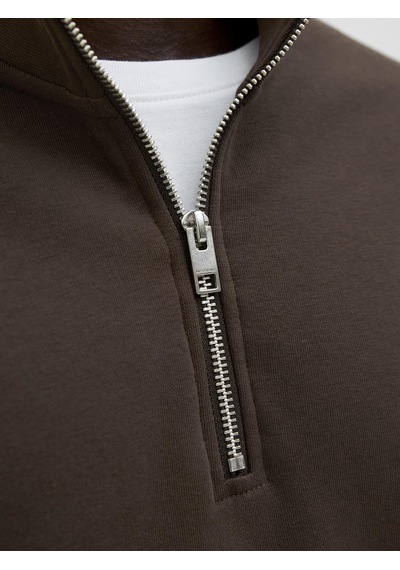 Jack & Jones Jjesoho Hn Noos Sweat Fermuarlı Yarım Yaka Erkek Sweatshirt Cok Renklı