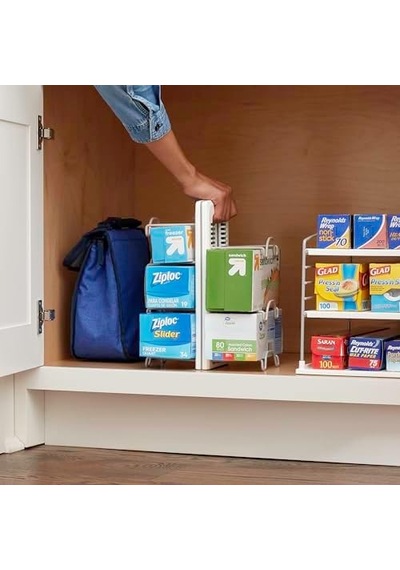 Youcopia 50173 Wrapstand Kitchen Wrap Box Düzenleyici, Tek Boy, New Caddy Açık Bej