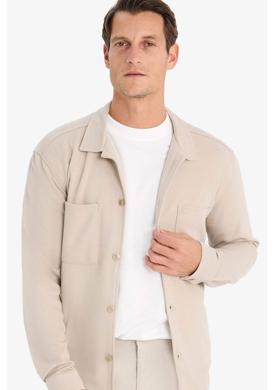 DeFacto Regular Fit Polo Yaka Gömlek Ceket D7243AX25SPBG49