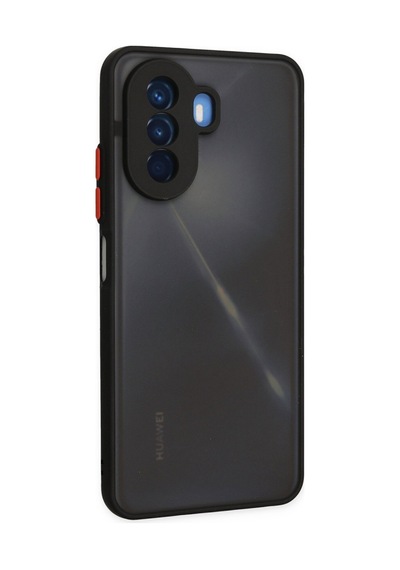 Huawei Nova Y70 Uyumlu Kılıf Montreal Silikon Kapak - Siyah
