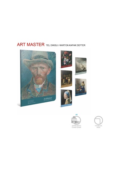 Gıpta Artmaster Dikişli 60 Yaprak Kareli Defter 17 X 24 Cm Çok Renkli