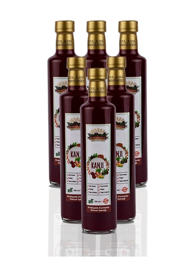 6 Adet Pancar Kanji 500ml. Cam Şişede
