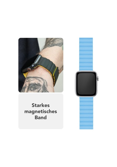 Core Mıknatıslı Bileklik, Apple Watch Ultra/se/10/9/8/7/6/5/4/3/2/1 İle Uyumlu, Nefes Alan Silikon Halka, Oluklu Tasarım, 38/40/41/42 Mm & 42/44/45/46/49 Mm Çok Renkli Core Mıknatıslı Bileklik, Apple Watch Ultra/se/10/9/8/7/6/5/4/3/2/1 İle Uyumlu, Nefes Alan Silikon Halka, Oluklu Tasarım, 38/40/41/42 Mm & 42/44/45/46/49 Mm Çok Renkli