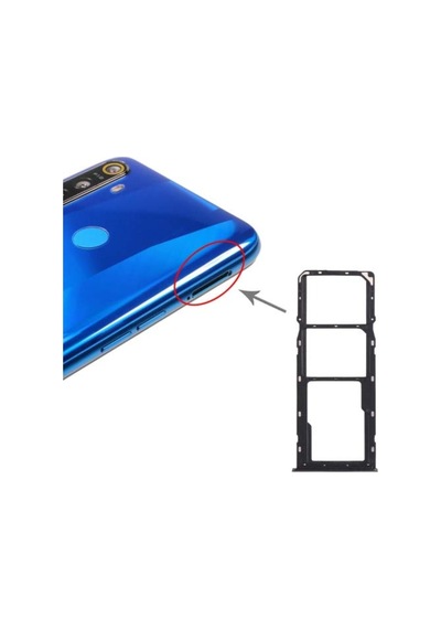 Realme Narzo 20a Sim Kart Yuvası Sim Kart Çekmecesi Siyah Renk İlanı