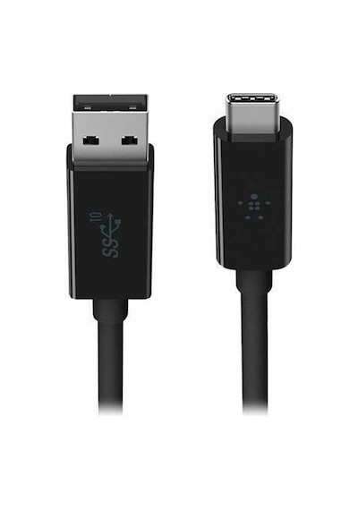 Usb 3.1 Usb-c - Usb-a Kablosu, 0,9 M Usb-ıf Sertifikalı, 10 Gbps, Ultra Hd 4k , Siyah Standart
