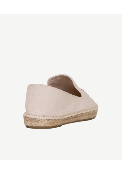 Yargıcı Çiçek Desenli Nakış İşleme Espadril 26ykay4027x 006 Ekru