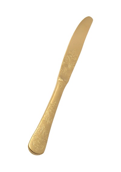 Jumbo Antique Titanyum Mat Gold 12 Kişilik 84 Parça Çatal Kaşık Bıçak Takımı Titanyum Mat Gold