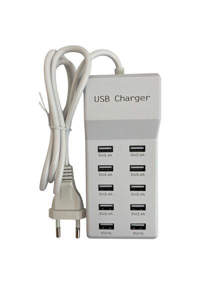 10 Port Usb Şarj İstasyonu Çoklu Usb Şarj Aleti
