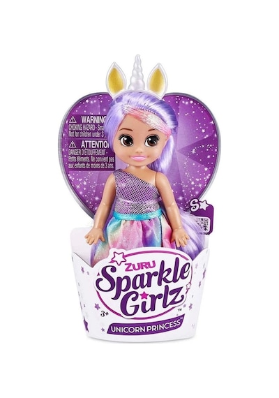 Pak01000 Sparkle Girlz 12cm Unicorn Prenses Cupcake - 10094tq3 Standart