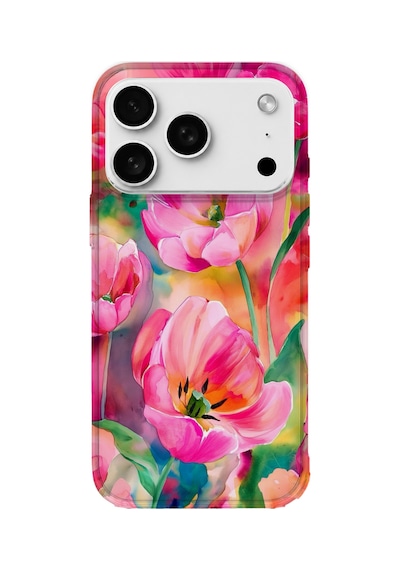İphone 17 Pro Max Uyumlu Baskılı Şeffaf Telefon Kılıfı Koleksiyon: Pastelbloom Soft Series 10