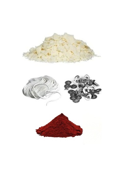 Soya Mum Yapım Seti, 500Gr Soya Wax, Boya, Fitil, Mum Çıtçıtı