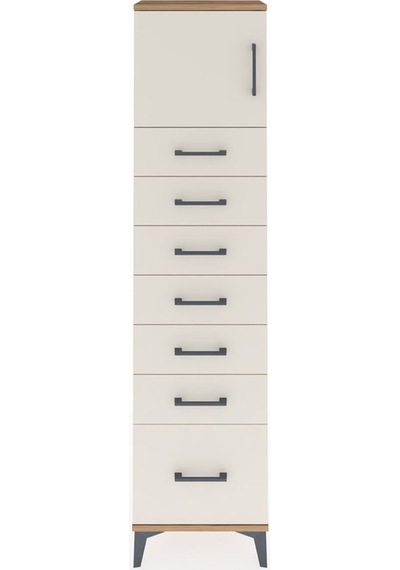 Arges Dolap Tek Raflı 7 Çekmeceli Tek Kapaklı 44x30x182 Çam-a... Çam Arges Dolap Tek Raflı 7 Çekmeceli Tek Kapaklı 44x30x182 Çam-a... Çam