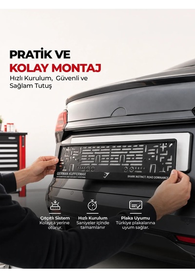 Ön Arka Plaka Tutucu 2'li Set Çıtçıtlı 11x52 Cm