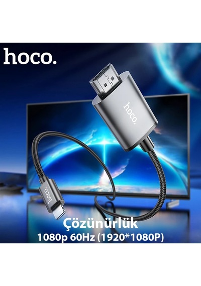 Hoco Ua27 Lightning To Hdmı Hdtv Dönüştürücü Adaptör 4k 30hz Kablo- 5775