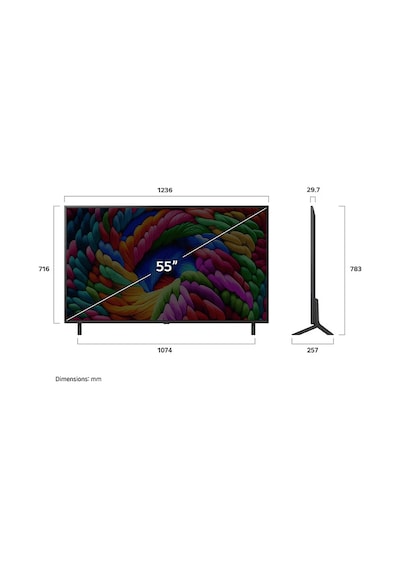 LG 65NANO90A 65" 165 Ekran 4K Smart AI Uydu Alıcılı Sihirli Kumanda Webos25 Nanocell Tv