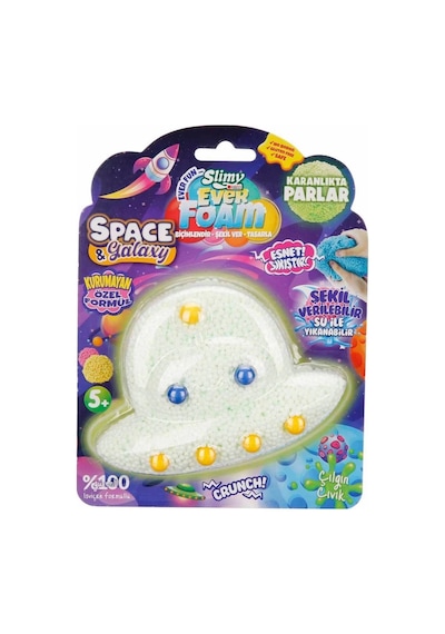 Slimy Ever Gece Parlayan Köpük Slime Ufo Mavi