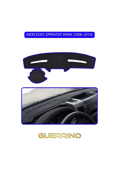 Mercedes Sprinter W906 2006-2014torpido Koruma Halısı Mavi Kenar