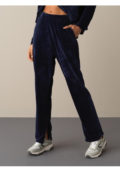 Xint Lacivert Regular Fit Sweat Kadife Pantolon 470364