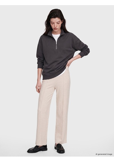 Lcw Comfort Antrasit Dik Yaka Soft Touch Kadın Sweatshirt
