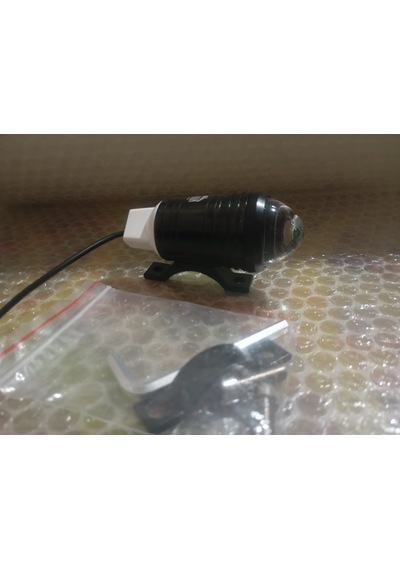 Siyah Sis Farı Mini 3 Modlu Beyaz Çakar 1 Adet