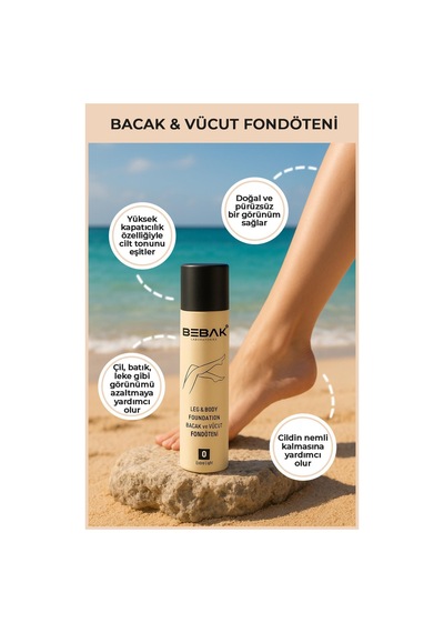 Bebak Bacak Ve Vücut Fondöteni 0 Extra Light 75 ML