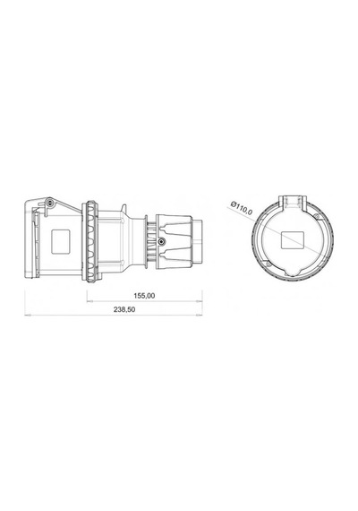 Bemis (bc1-4504-2312) Cee Norm 4*63a Uzatma Prizi