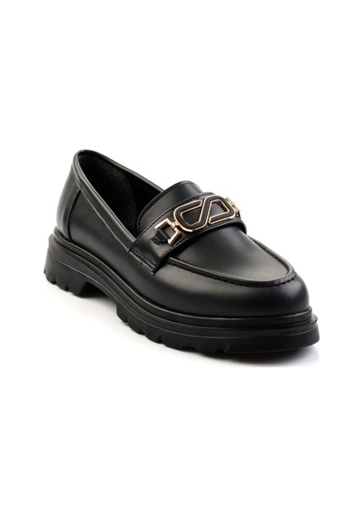 Bambi Siyah Kadın Loafer Ayakkabı K01997010609 Siyah