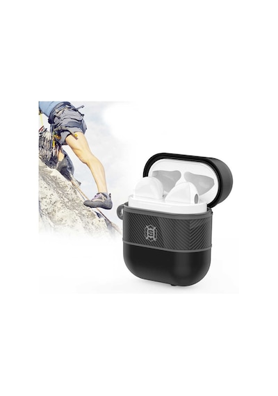 Apple Uyumlu AirPods Htstore Zore Airbag 16 Kılıf Siyah