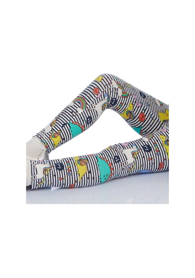 Lovetti Kız Çocuk Rainbow Unicorn Desen Tayt 8845 Çok Renkli