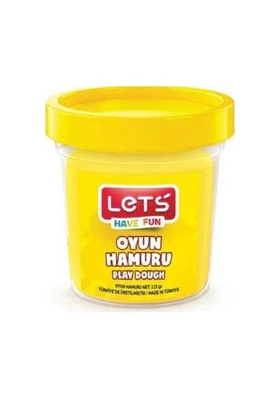 Lets Oyun Hamuru Tek Renk Neon Sarı 110 Gr L8440-17 Çok Renkli