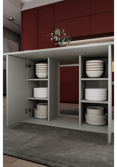 Modern Dolaplı 6 Kişilik Mutfak Yemek Masası %100 Mdf Mutfak Yemek Odası Masası Ym06 Kül Gri Modern Dolaplı 6 Kişilik Mutfak Yemek Masası %100 Mdf Mutfak Yemek Odası Masası Ym06 Kül Gri