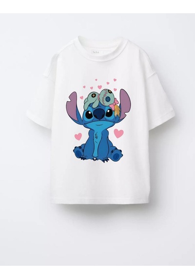 Sea Bubbles Stitch Çocuk Tişört St10382 BEYAZ