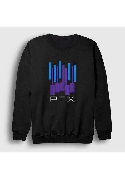 Presmono Unisex Ptx Pentatonix Sweatshirt Siyah