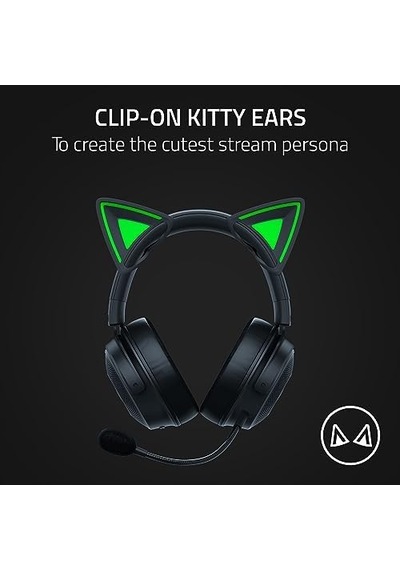 Kitty Ears V2 - Evrensel Fit Clip-on Kitty Ears Kulaklıklar İçin Clip-on Kitty Ears, Çok Yönlü, Aya