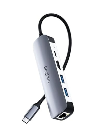 Type-c Pd100w 5 Portlu 4k 30hz Hdmı 100mbps Ethernet Usb 2.0 + Usb 3.0 Çoklayıcı Hub