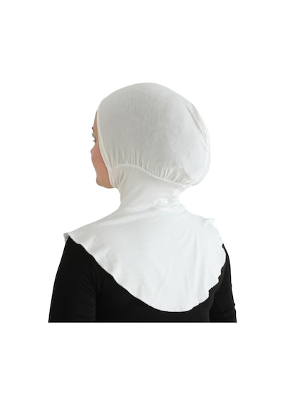Modish Group Kadın Boyunluklu Hijab Tesettür Pratik Spor Bone - Sarı Krem