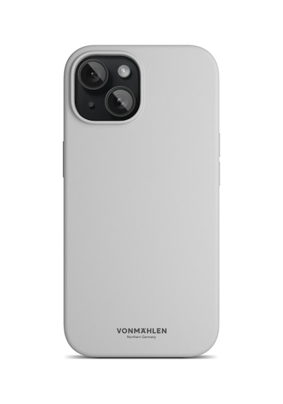 Vonmahlen Apple Uyumlu iPhone 15 Plus Magsafe Silikon Kılıf Açık Gri