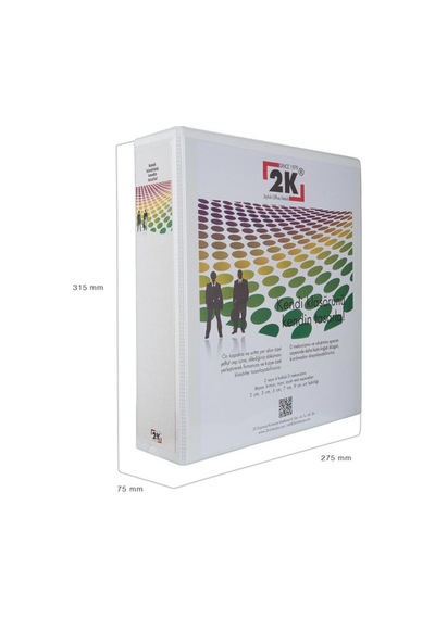 Evrak Sunum Tanıtım Firma Klasörü A4 Pvc 7 Cm 4 Halkalı 520 Yaprak Kapasiteli Ring Binder File 27,5x32 Cm