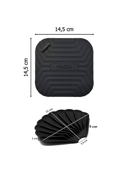 2'li Siyah Silikon Gider Kapağı Ve İstiridye Sabunluk Seti Su Giderli Banyo Mutfak Organizer