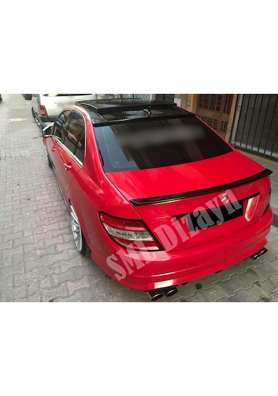 Mercedes W204 C Seri Amg Bagaj Üstü Spoiler Plastik Spoyler Kanat