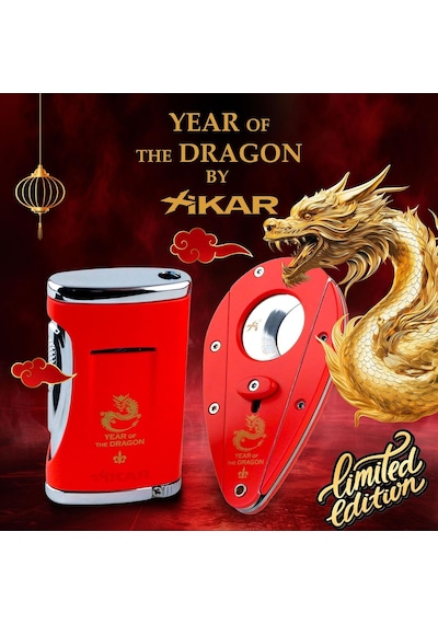 Xikar Year Of The Dragon Limited Puro Çakmağı Ve Kesici Seti