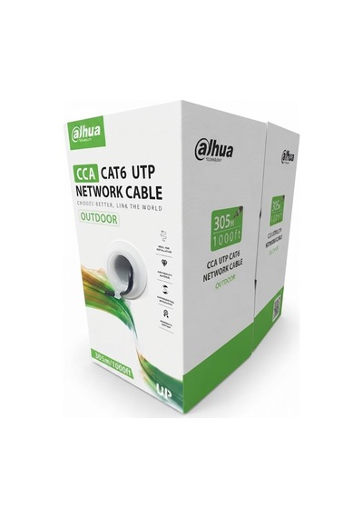 Dahua 305metre 23awg Siyah Cca Cat6 Pfm922ı-6un-c