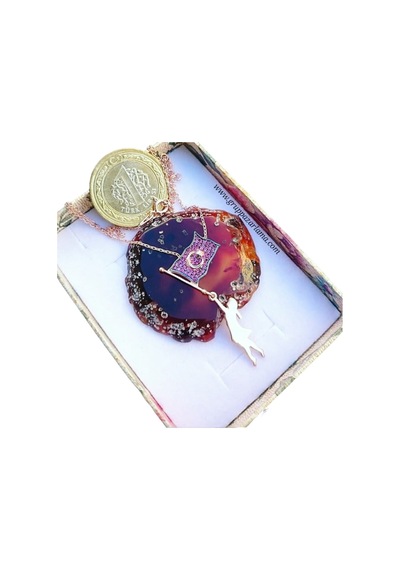 Modahilye 925 Ayar Gümüş Ayyıldız Rozegold Kolye Rose Gold