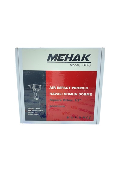 Mehak Bt40 1-2'' Havalı Somun Sökme Tabancası