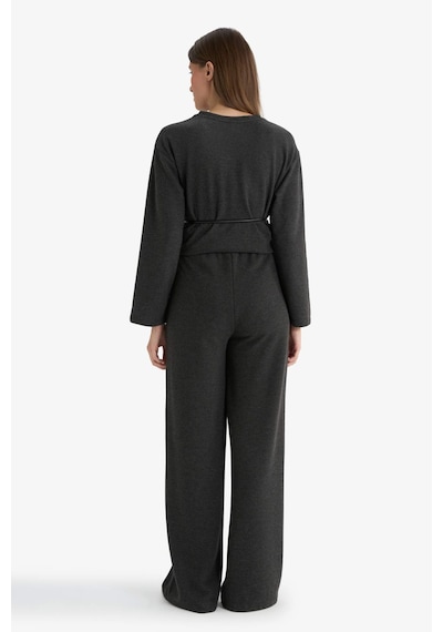 Defacto Wide Leg Düz Paça Pantolon E9913ax25auar169 Antrasit