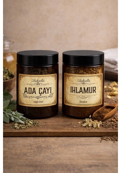 Mutfak Saklama Seti - 9 Amber Kavanoz Ve Gıda Etiketleri, 500 Ml
