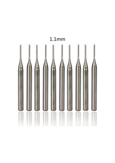 Tungsten Karbür Pcb Kesme Cnc Freze Ahşap İşleme 1.1mm 10 Adet