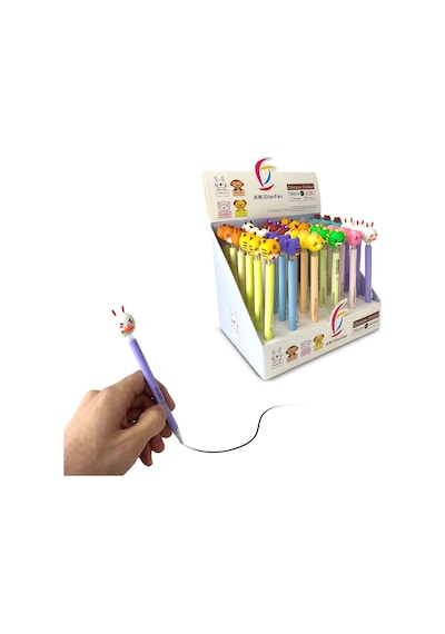 Maskot Başlıklı Uçlu Kalemler Tavşan