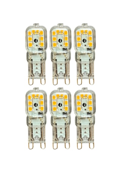 Osaka 3w Sarı Işık 3000k Dim Edilebilir G9 Duylu Led Kapsül Ampul, 6 Adet Standart